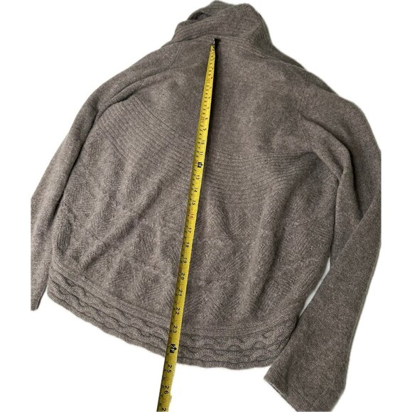 Laundry by Shelli Segal Cashmere Open Cardigan M Brown - Picture 9 of 9